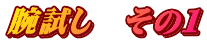 腕試し　その１